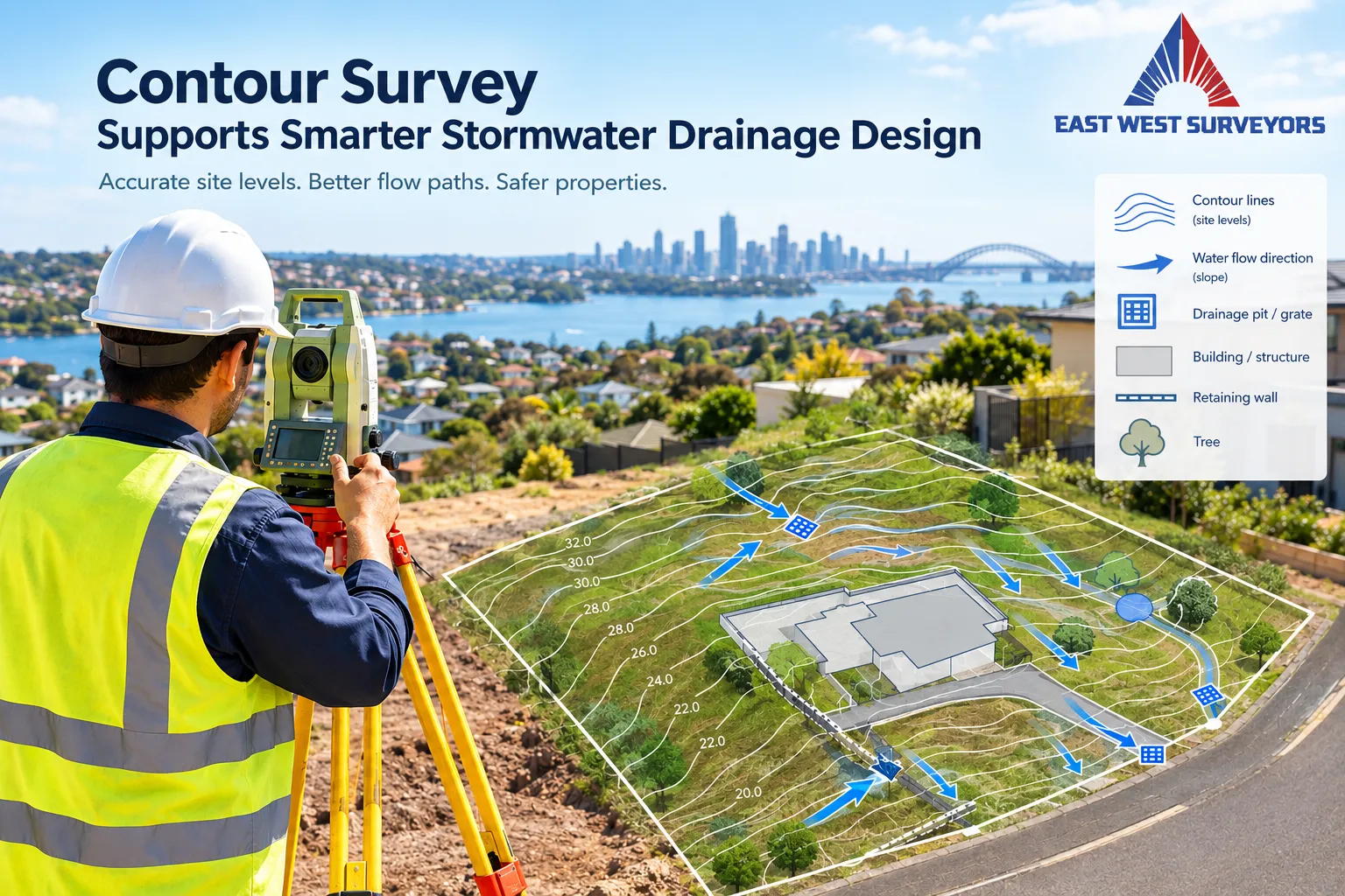 How a Contour Survey Helps Plan Stormwater Drainage on Sydney Properties